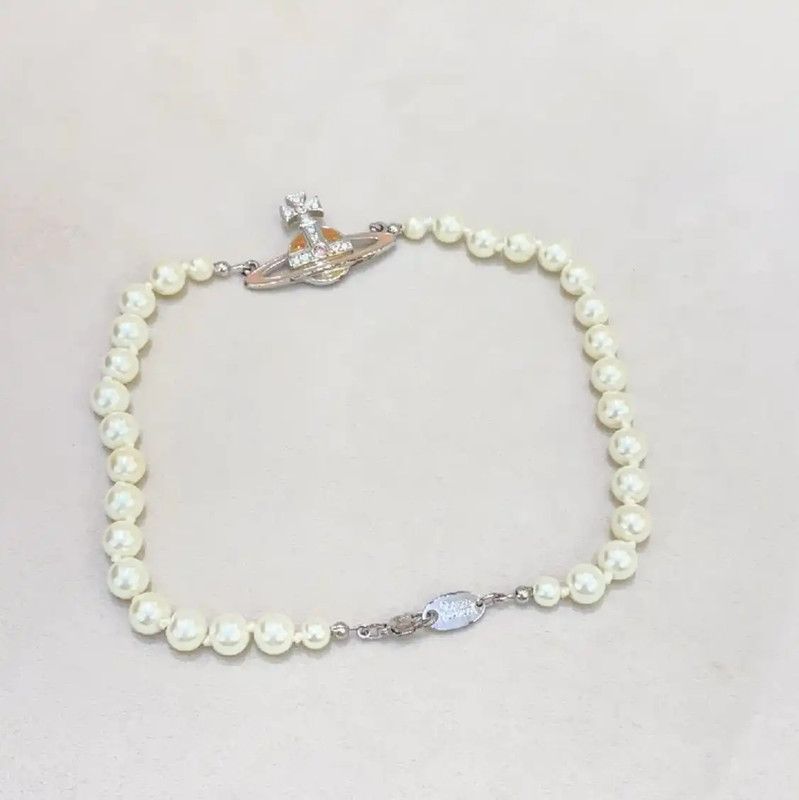Vivienne Westwood Vivienne Westwood Multicolor Pearl Necklace 35cm 0089 Size ONE SIZE - 3 Thumbnail
