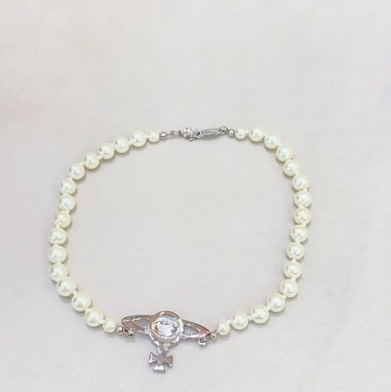 Vivienne Westwood Vivienne Westwood Multicolor Pearl Necklace 35cm 0089 Size ONE SIZE - 2 Thumbnail