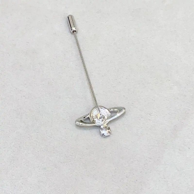 Vivienne Westwood Vivienne Westwood Silver Leather Brooch 0089 Size ONE SIZE - 2 Thumbnail