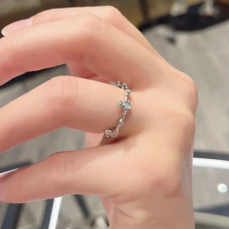 Vivienne Westwood Vivienne Westwood Silver Ring with Blue Accents 0089 Size ONE SIZE - 7 Thumbnail