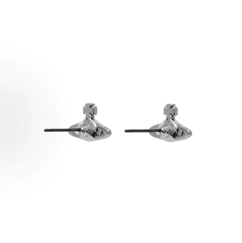 Vivienne Westwood Vivienne Westwood Silver Crystal Stud Earrings 0089 Size ONE SIZE - 3 Thumbnail