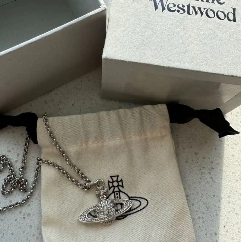 Vivienne Westwood Vivienne Westwood Silver Alloy Necklace with Pendant 0089 Size ONE SIZE - 5 Thumbnail