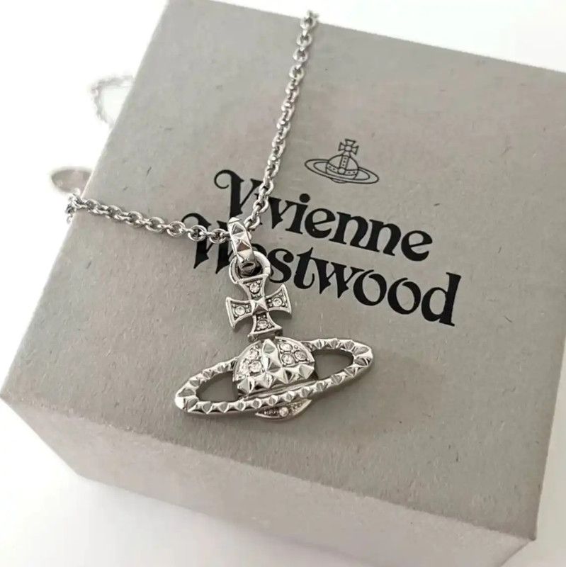 Vivienne Westwood Vivienne Westwood Silver Alloy Necklace with Pendant 0089 Size ONE SIZE - 3 Thumbnail