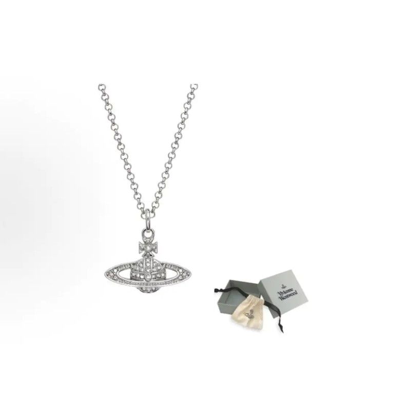 Vivienne Westwood Vivienne Westwood Silver Alloy Necklace with Pendant 0089 Size ONE SIZE - 8 Thumbnail