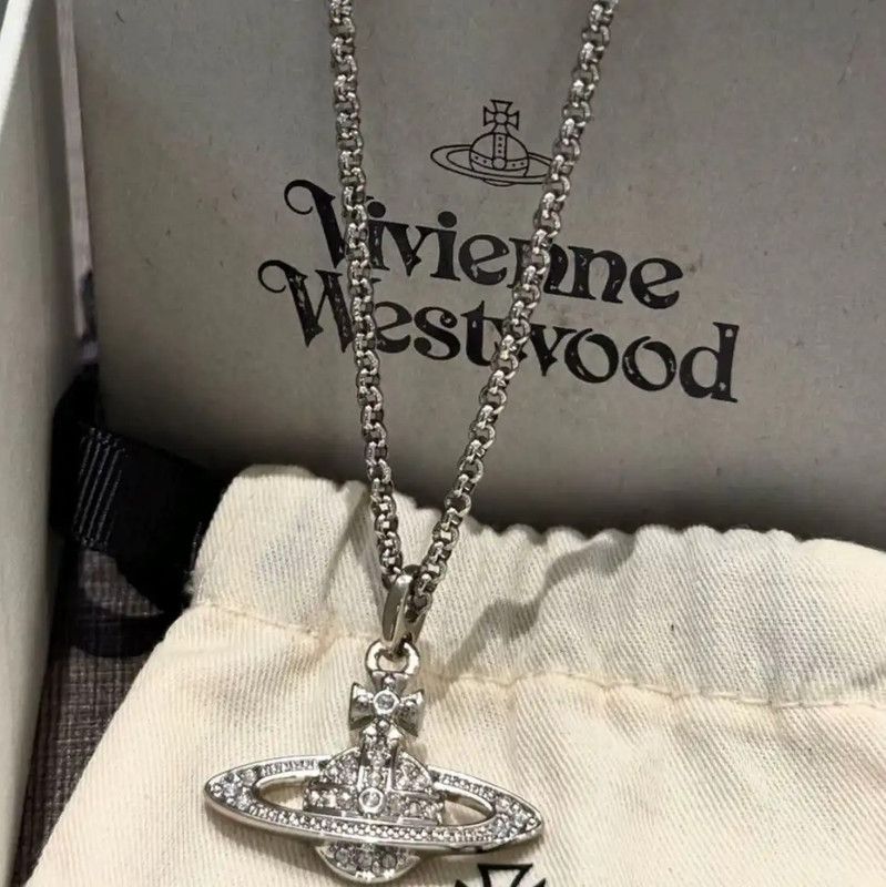 Vivienne Westwood Vivienne Westwood Silver Alloy Necklace with Pendant 0089 Size ONE SIZE - 4 Thumbnail