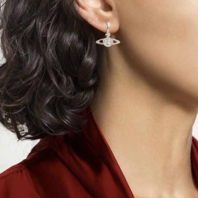 Vivienne Westwood Vivienne Westwood Silver Alloy Earrings 0089 Size ONE SIZE - 4 Thumbnail