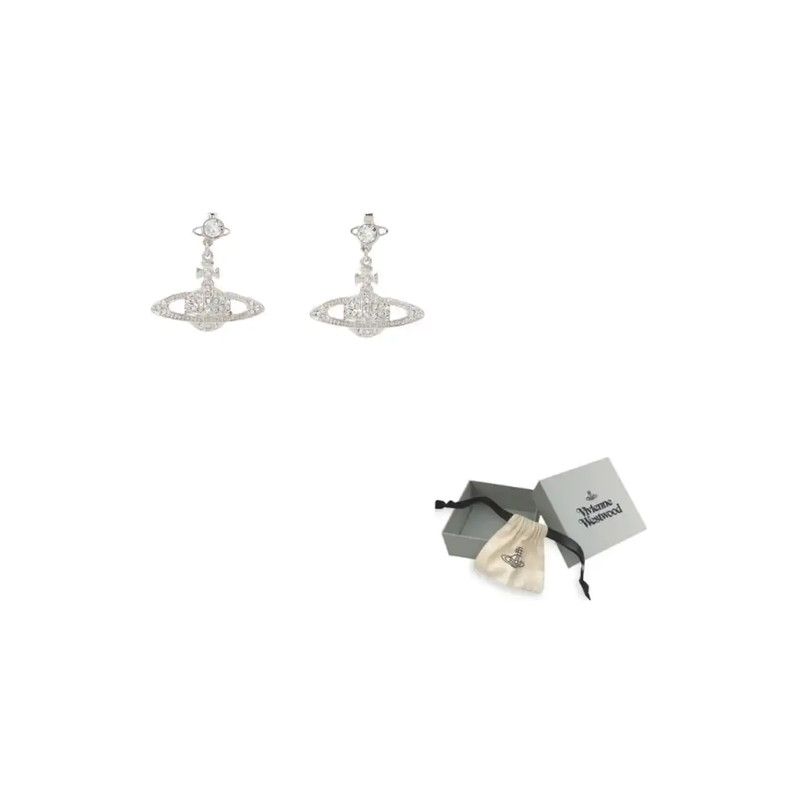 Vivienne Westwood Vivienne Westwood Silver Alloy Earrings 0089 Size ONE SIZE - 3 Thumbnail