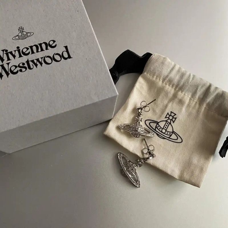 Vivienne Westwood Vivienne Westwood Silver Alloy Earrings 0089 Size ONE SIZE - 6 Thumbnail