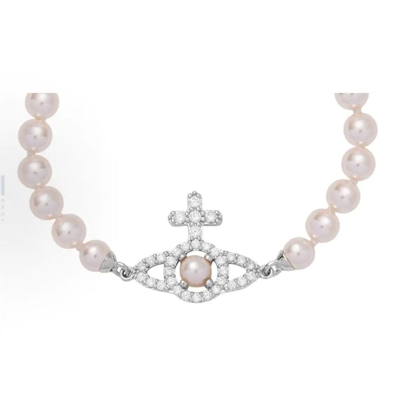Vivienne Westwood Vivienne Westwood Silver Pearl Alloy Bracelet 0089 Size ONE SIZE - 3 Thumbnail