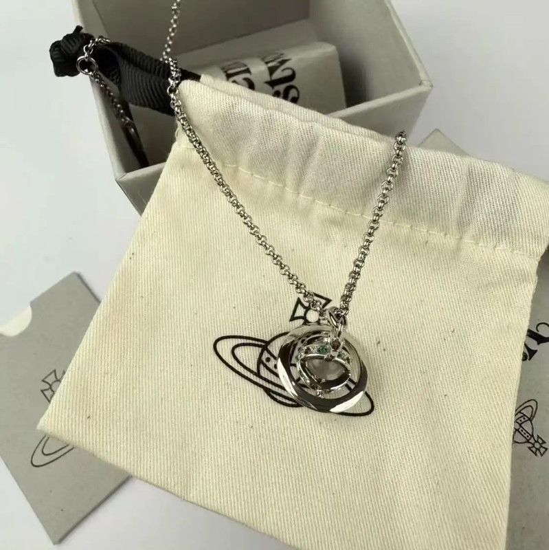 Vivienne Westwood Vivienne Westwood Silver Alloy Logo Necklace 0089 Size ONE SIZE - 2 Thumbnail