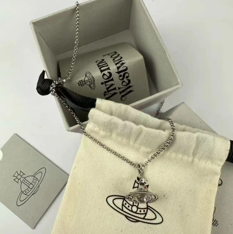 Vivienne Westwood Vivienne Westwood Silver Alloy Logo Necklace 0089 Size ONE SIZE - 3 Thumbnail