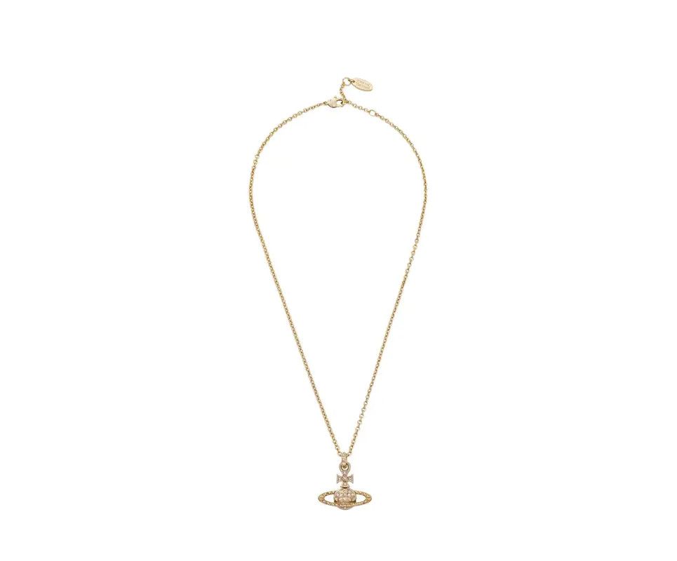 Vivienne Westwood Vivienne Westwood Gold Alloy Crystal Necklace 0089 Size ONE SIZE - 4 Thumbnail
