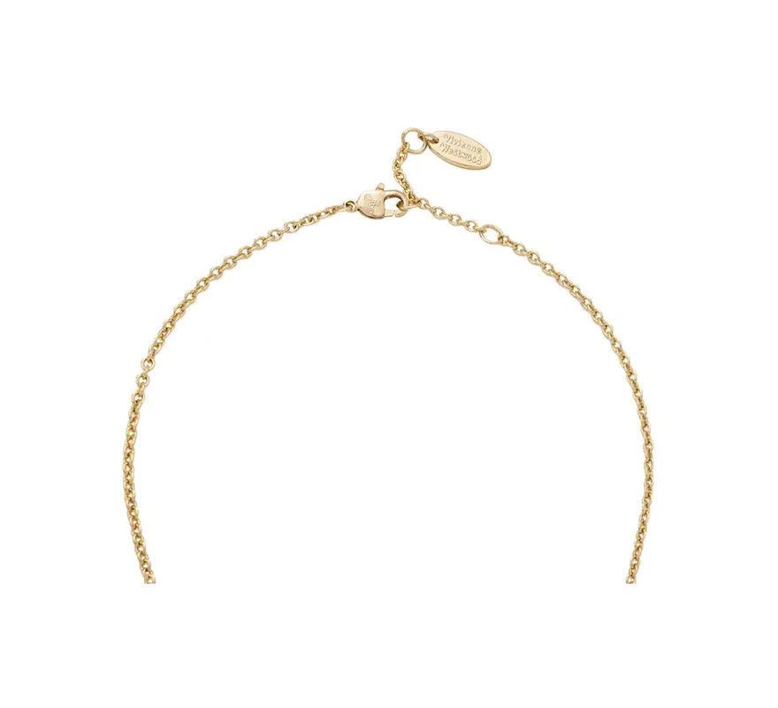 Vivienne Westwood Vivienne Westwood Gold Alloy Crystal Necklace 0089 Size ONE SIZE - 6 Thumbnail