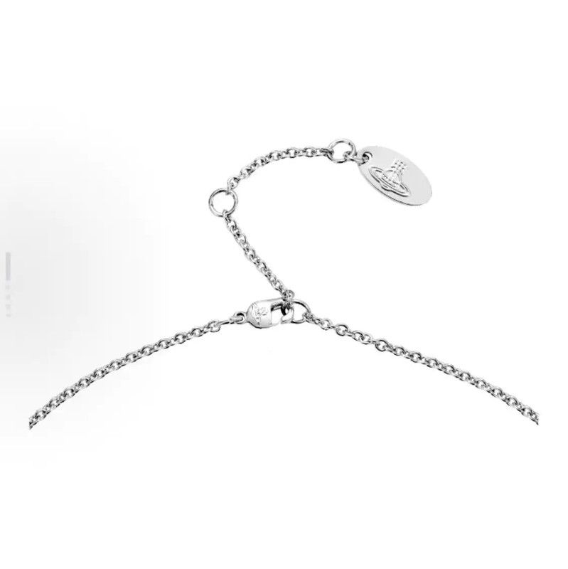 Vivienne Westwood Vivienne Westwood Silver Alloy Necklace with Pearl 0089 Size ONE SIZE - 4 Thumbnail