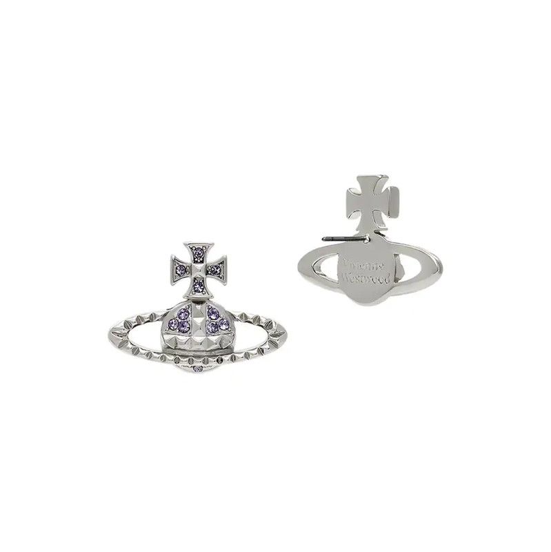 Vivienne Westwood Vivienne Westwood Silver Alloy Earrings 0089 Size ONE SIZE - 2 Thumbnail