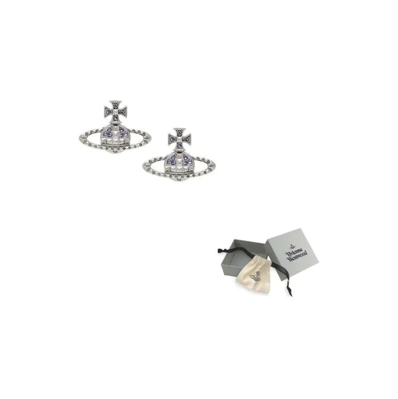 Vivienne Westwood Vivienne Westwood Silver Alloy Earrings 0089 Size ONE SIZE - 3 Thumbnail