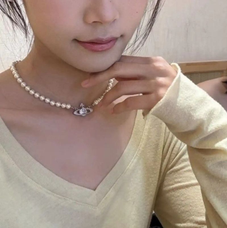 Vivienne Westwood Vivienne Westwood Silver Pearl Star Necklace 0089 Size ONE SIZE - 8 Thumbnail