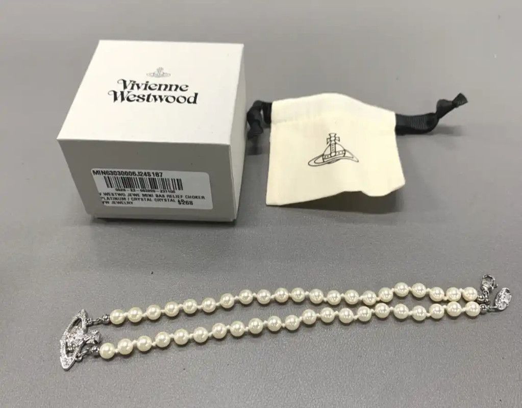 Vivienne Westwood Vivienne Westwood Silver Pearl Star Necklace 0089 Size ONE SIZE - 7 Thumbnail