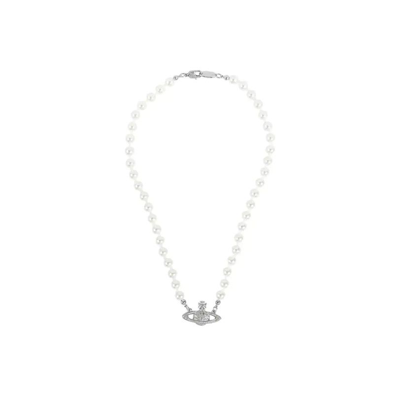 Vivienne Westwood Vivienne Westwood Silver Pearl Star Necklace 0089 Size ONE SIZE - 3 Thumbnail
