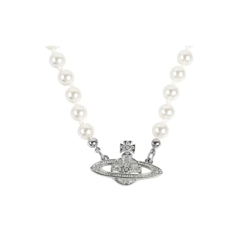 Vivienne Westwood Vivienne Westwood Silver Pearl Star Necklace 0089 Size ONE SIZE - 2 Thumbnail