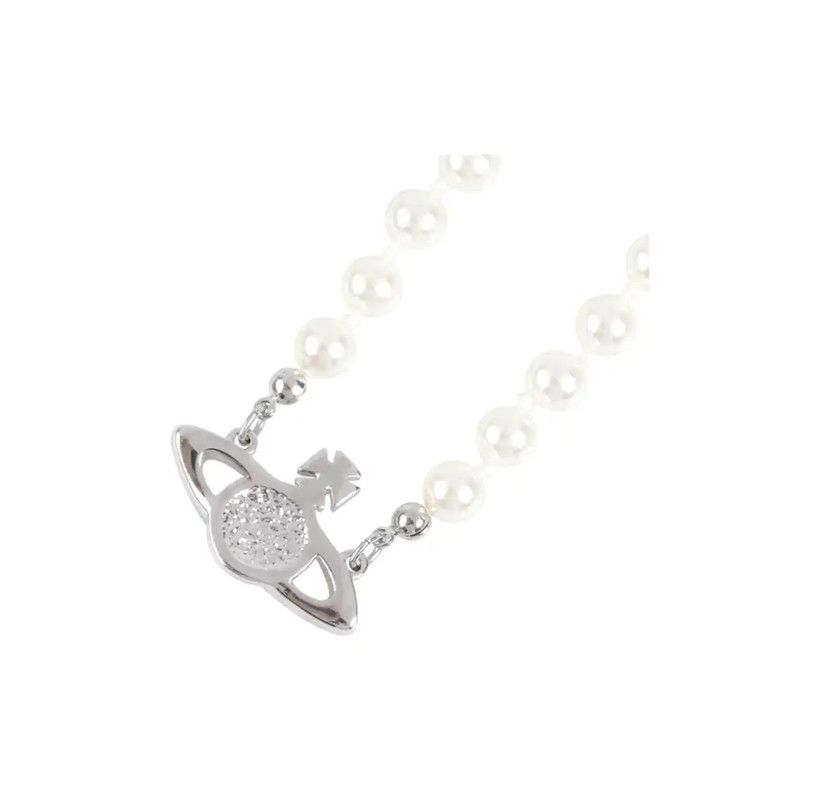 Vivienne Westwood Vivienne Westwood Silver Pearl Star Necklace 0089 Size ONE SIZE - 4 Thumbnail