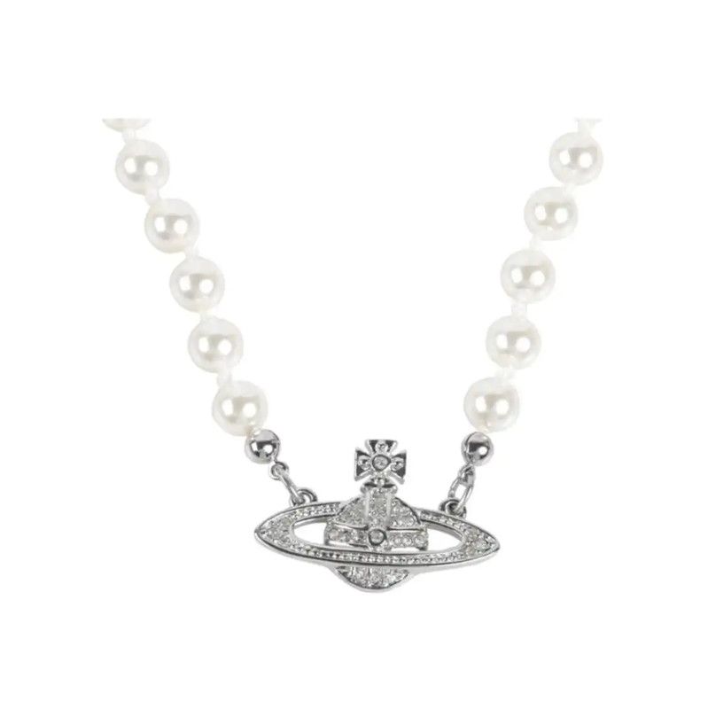 Vivienne Westwood Vivienne Westwood White Alloy Necklace 39cm 0089 Size ONE SIZE - 3 Thumbnail
