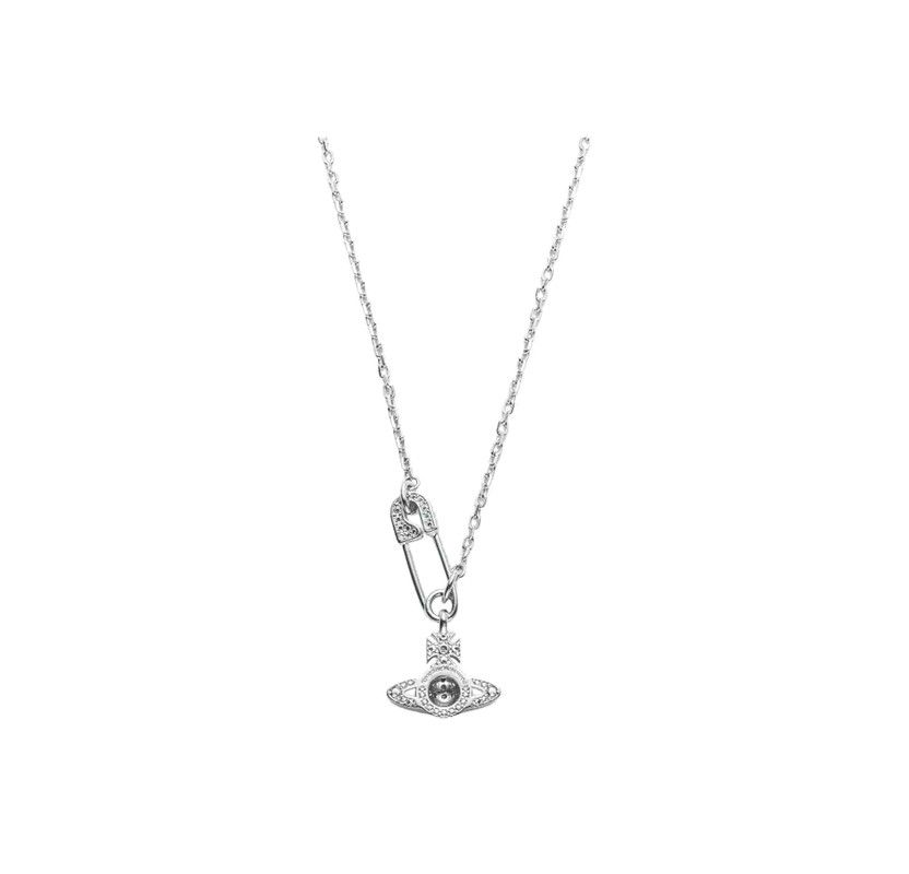 Vivienne Westwood Vivienne Westwood Silver Alloy Necklace with Safety Pin 0089 Size ONE SIZE - 3 Thumbnail