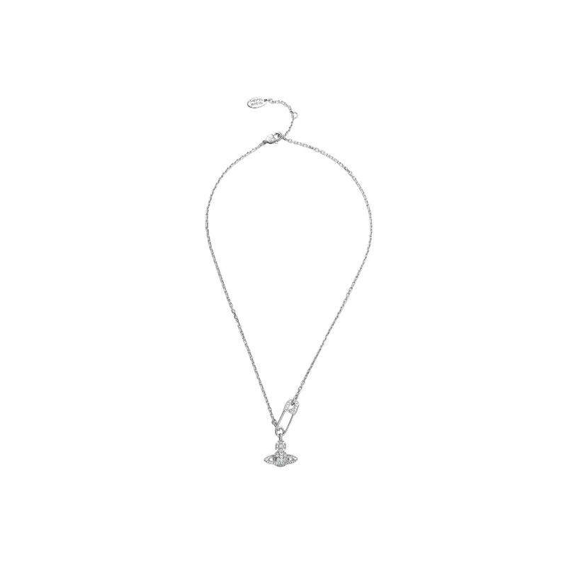 Vivienne Westwood Vivienne Westwood Silver Alloy Necklace with Safety Pin 0089 Size ONE SIZE - 4 Thumbnail