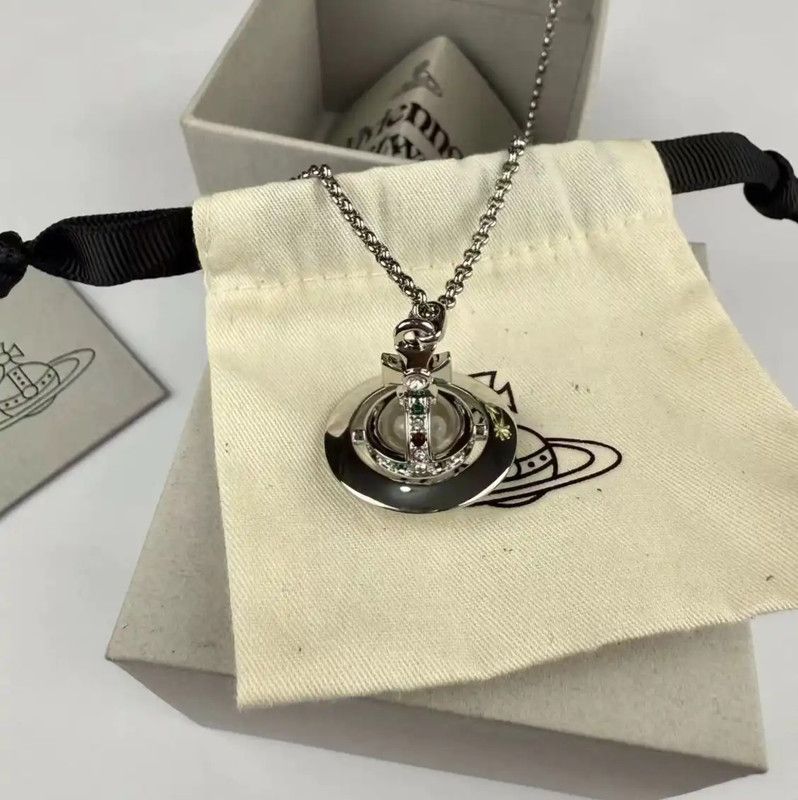 Vivienne Westwood Vivienne Westwood Silver Alloy Necklace 40cm 0089 Size ONE SIZE - 8 Thumbnail