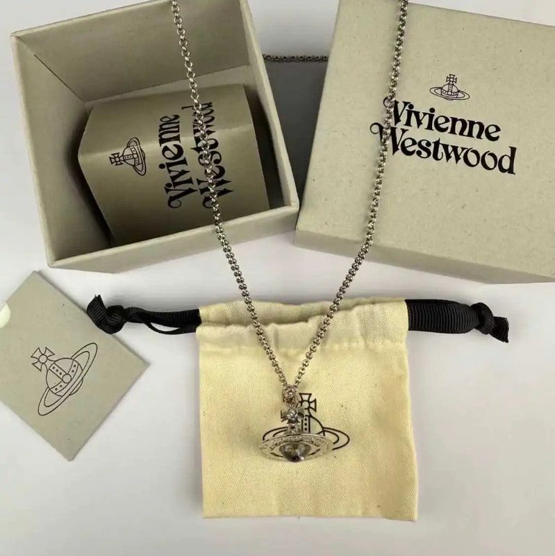 Vivienne Westwood Vivienne Westwood Silver Alloy Necklace 40cm 0089 Size ONE SIZE - 6 Thumbnail