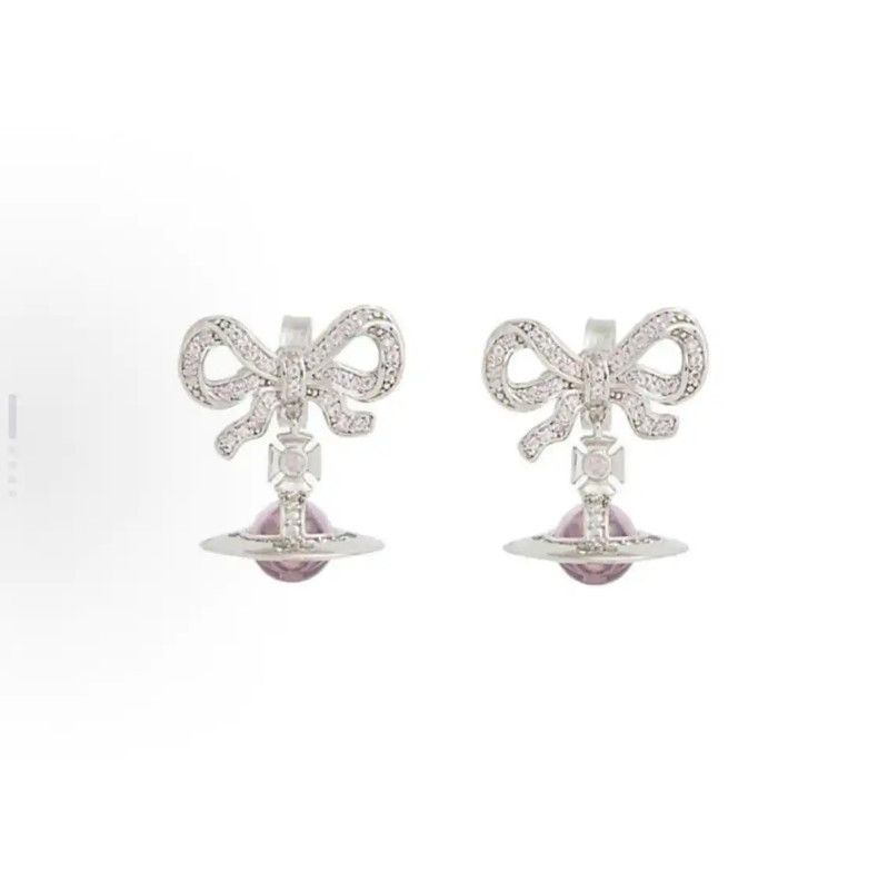 Vivienne Westwood Vivienne Westwood Silver Alloy Earrings 0089 Size ONE SIZE - 3 Thumbnail