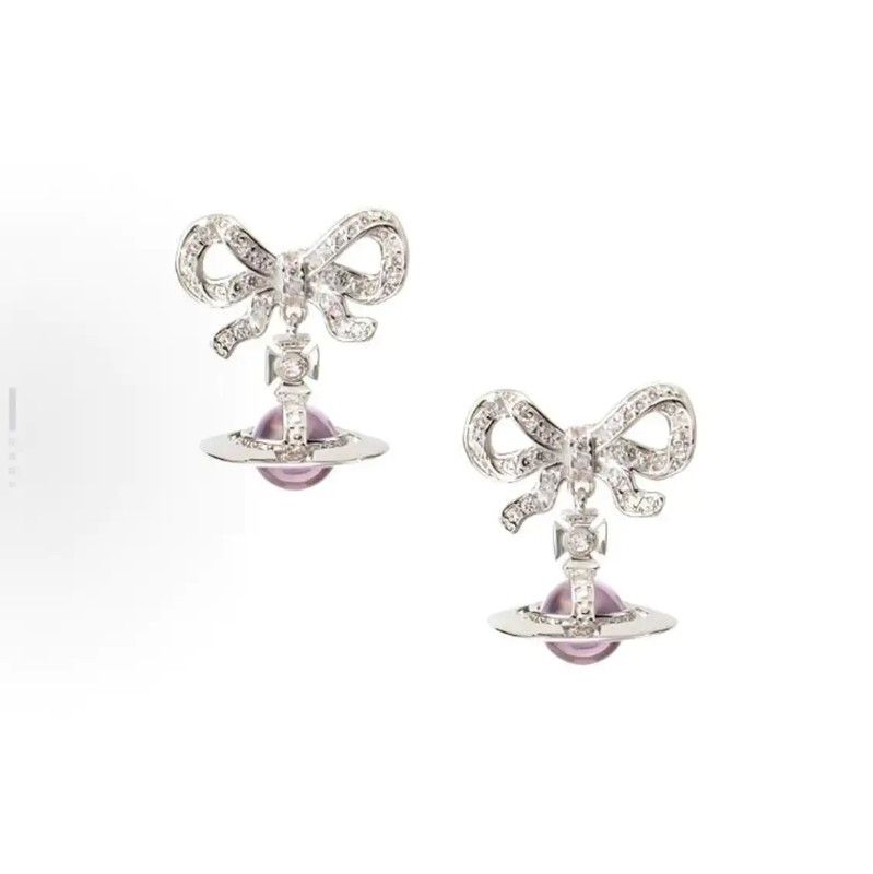 Vivienne Westwood Vivienne Westwood Silver Alloy Earrings 0089 Size ONE SIZE - 2 Thumbnail