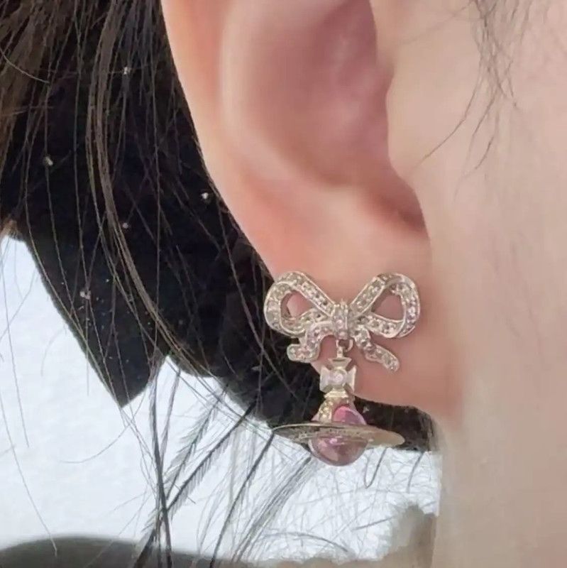 Vivienne Westwood Vivienne Westwood Silver Alloy Earrings 0089 Size ONE SIZE - 6 Thumbnail