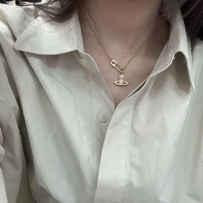 Vivienne Westwood Vivienne Westwood Gold Alloy Necklace 44cm 0089 Size ONE SIZE - 3 Thumbnail