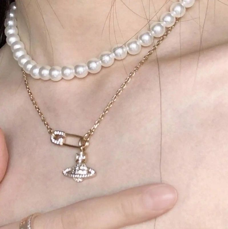Vivienne Westwood Vivienne Westwood Gold Alloy Necklace 44cm 0089 Size ONE SIZE - 4 Thumbnail