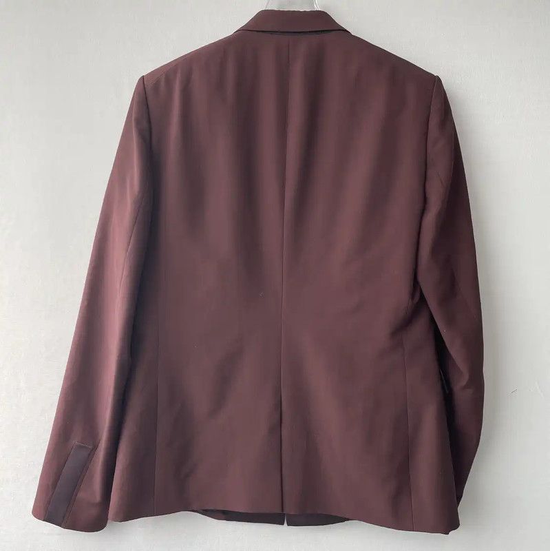 Dior Men's Burgundy Blazer Jacket 0089