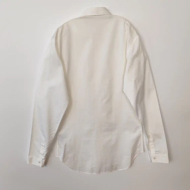 Dior Dior White Cotton Long Sleeve Men's Shirt 0089 Size US S / EU 44-46 / 1 - 2 Thumbnail