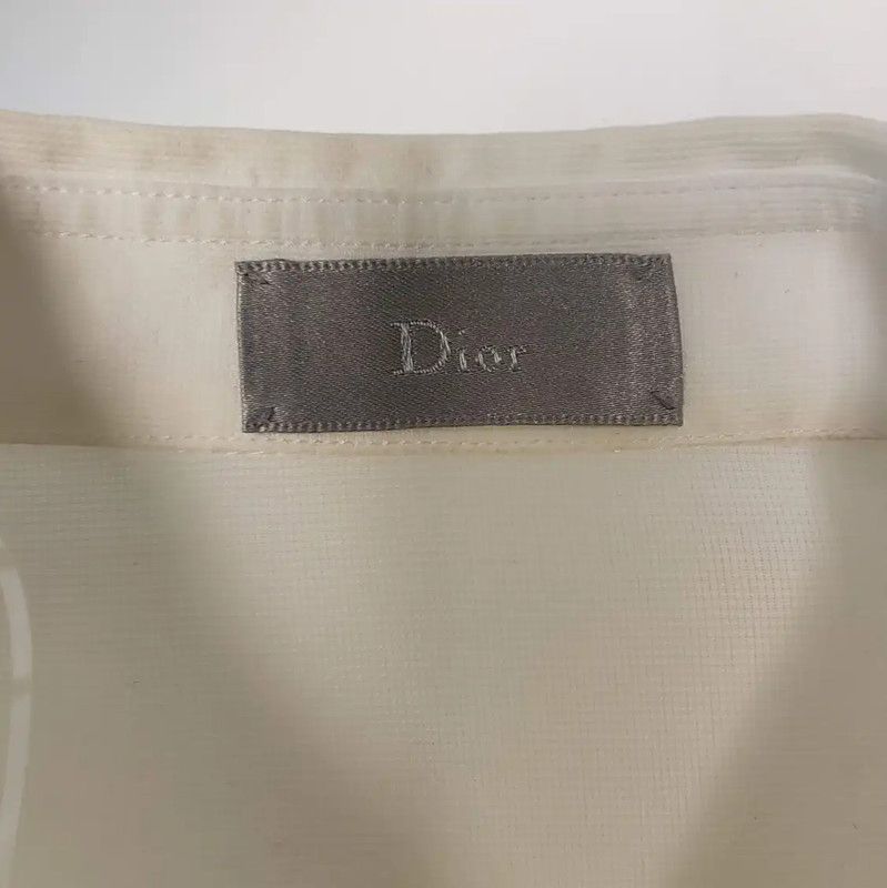 Dior Dior White Cotton Long Sleeve Men's Shirt 0089 Size US S / EU 44-46 / 1 - 3 Thumbnail