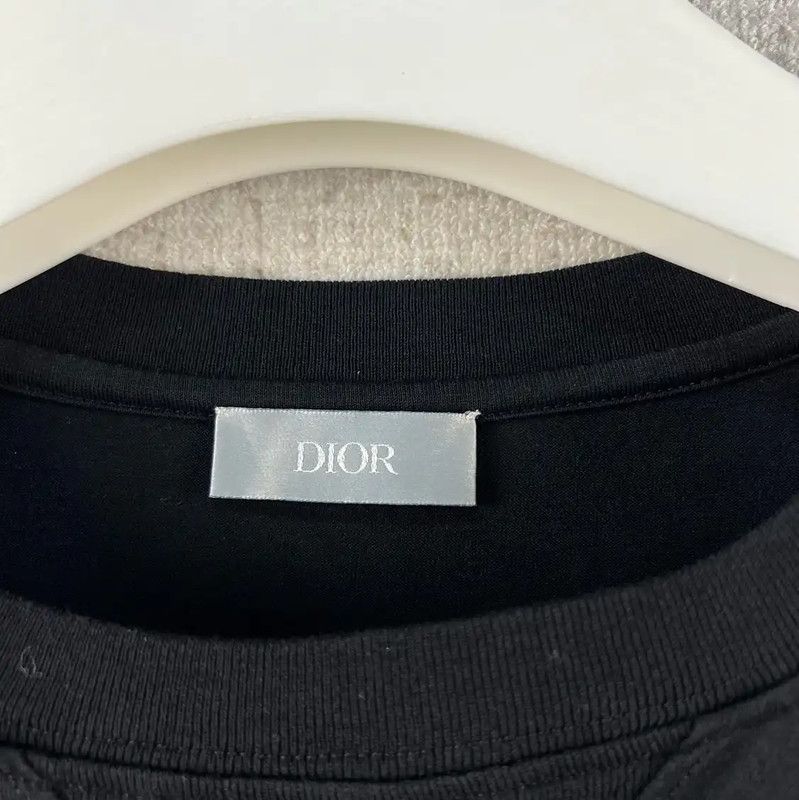 Dior Dior Men's Black Cotton Graphic T-Shirt 0089 Size US M / EU 48-50 / 2 - 4 Thumbnail