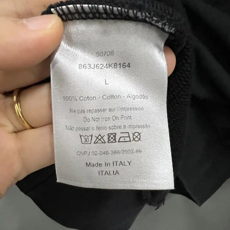 Dior Dior Black Logo Short Sleeve Hoodie 0089 Size US L / EU 52-54 / 3 - 3 Thumbnail