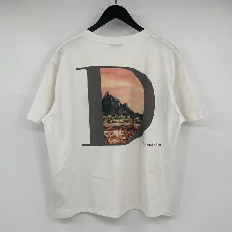 Dior Dior Men's Summer White Cotton T-Shirt 0089 Size US L / EU 52-54 / 3 - 2 Thumbnail