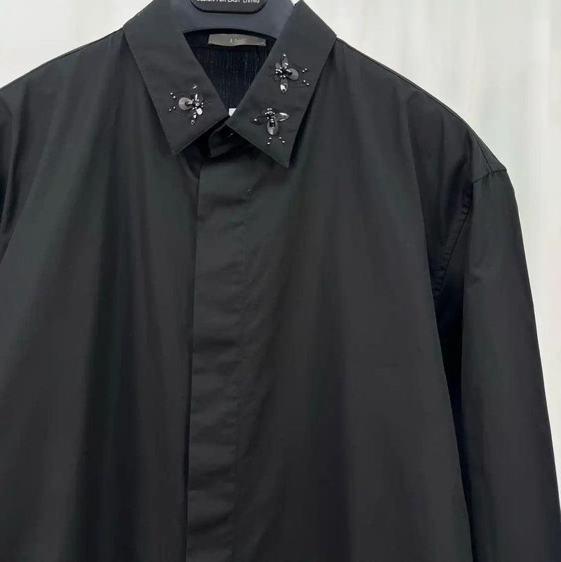 Dior Dior Black Cotton Long Sleeve Shirt for Men 0089 Size US S / EU 44-46 / 1 - 3 Thumbnail
