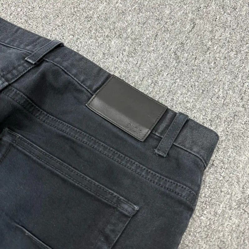 Dior Dior Men's Black Denim Casual Pants 0089 Size US 32 / EU 48 - 3 Thumbnail