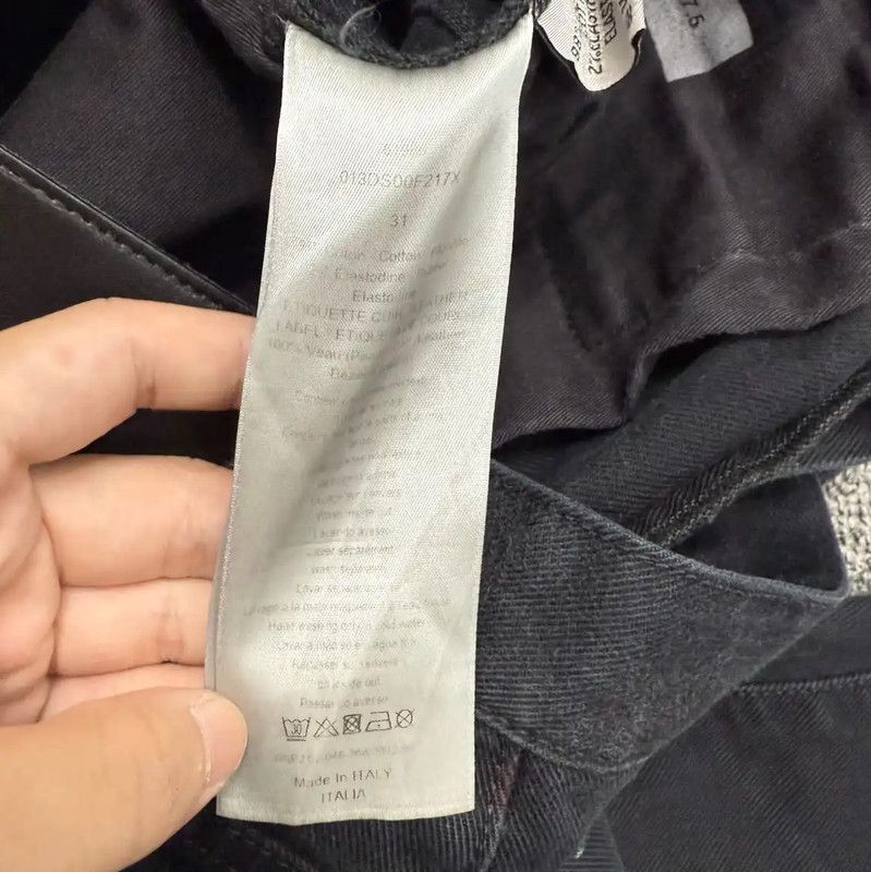 Dior Dior Men's Black Denim Casual Pants 0089 Size US 32 / EU 48 - 4 Thumbnail
