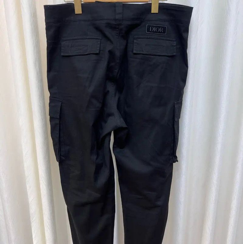 Dior Dior Black Cotton Casual Pants for Men 0089 Size US 28 / EU 44 - 4 Thumbnail