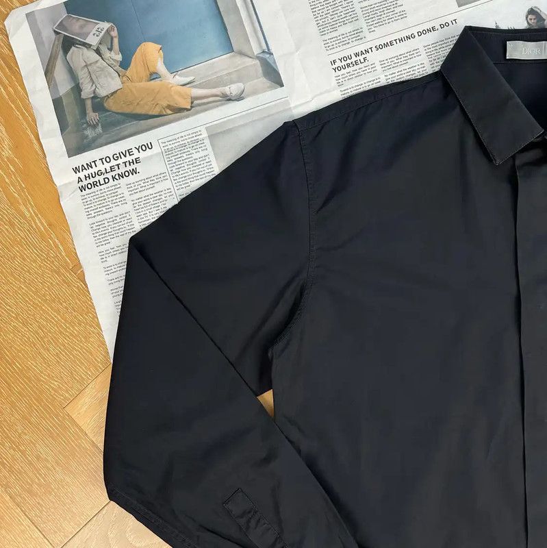 Dior Dior Black Long Sleeve Men's Shirt 0089 Size US L / EU 52-54 / 3 - 6 Thumbnail