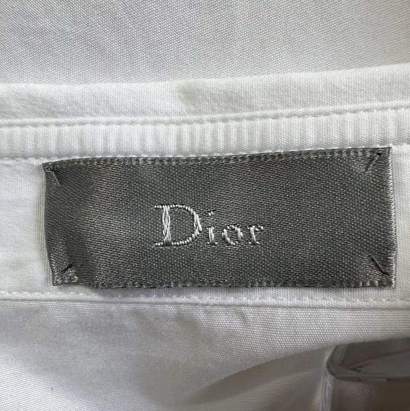 Dior Dior White Cotton Long Sleeve Shirt for Men 0089 Size US L / EU 52-54 / 3 - 6 Thumbnail
