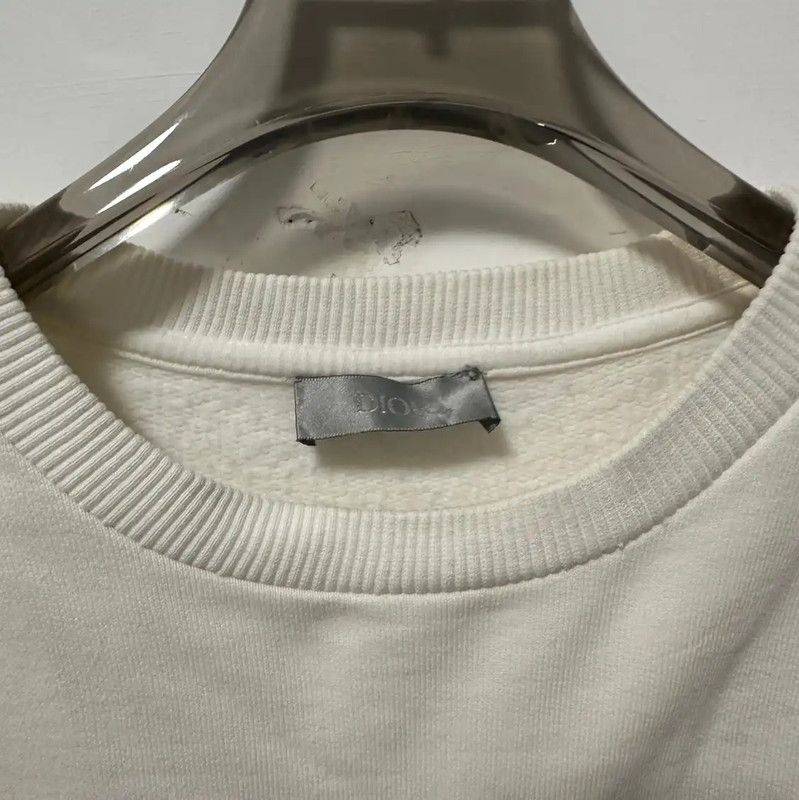 Dior Dior White Cotton Men's Sweatshirt with Bee 0089 Size US XS / EU 42 / 0 - 3 Thumbnail