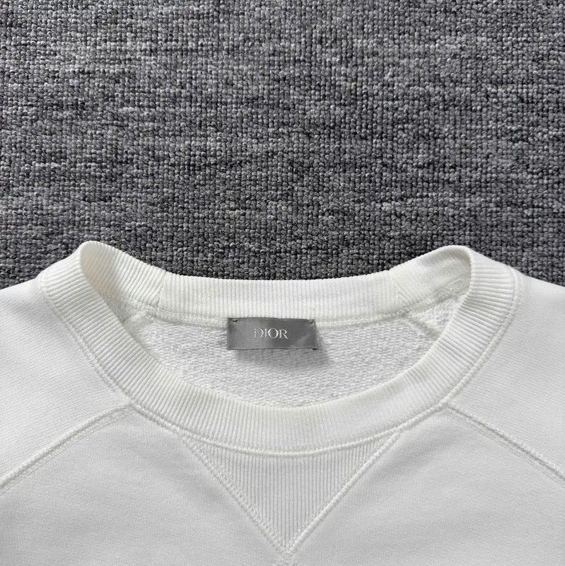 Dior Dior White XS Cotton Sweatshirt for Men 0089 Size US XS / EU 42 / 0 - 3 Thumbnail