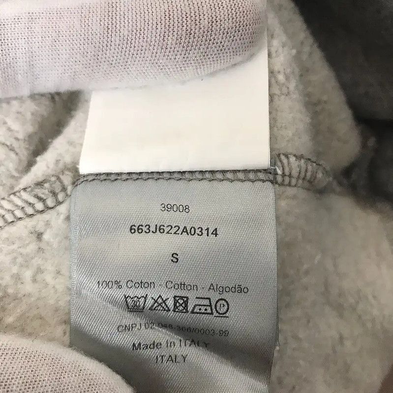 Dior Dior Gray Cotton Men's Sweatshirt 0089 Size US S / EU 44-46 / 1 - 5 Thumbnail